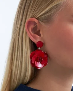 Bijou Brigitte Ohrstecker>Ohrstecker - Red Flowers rot