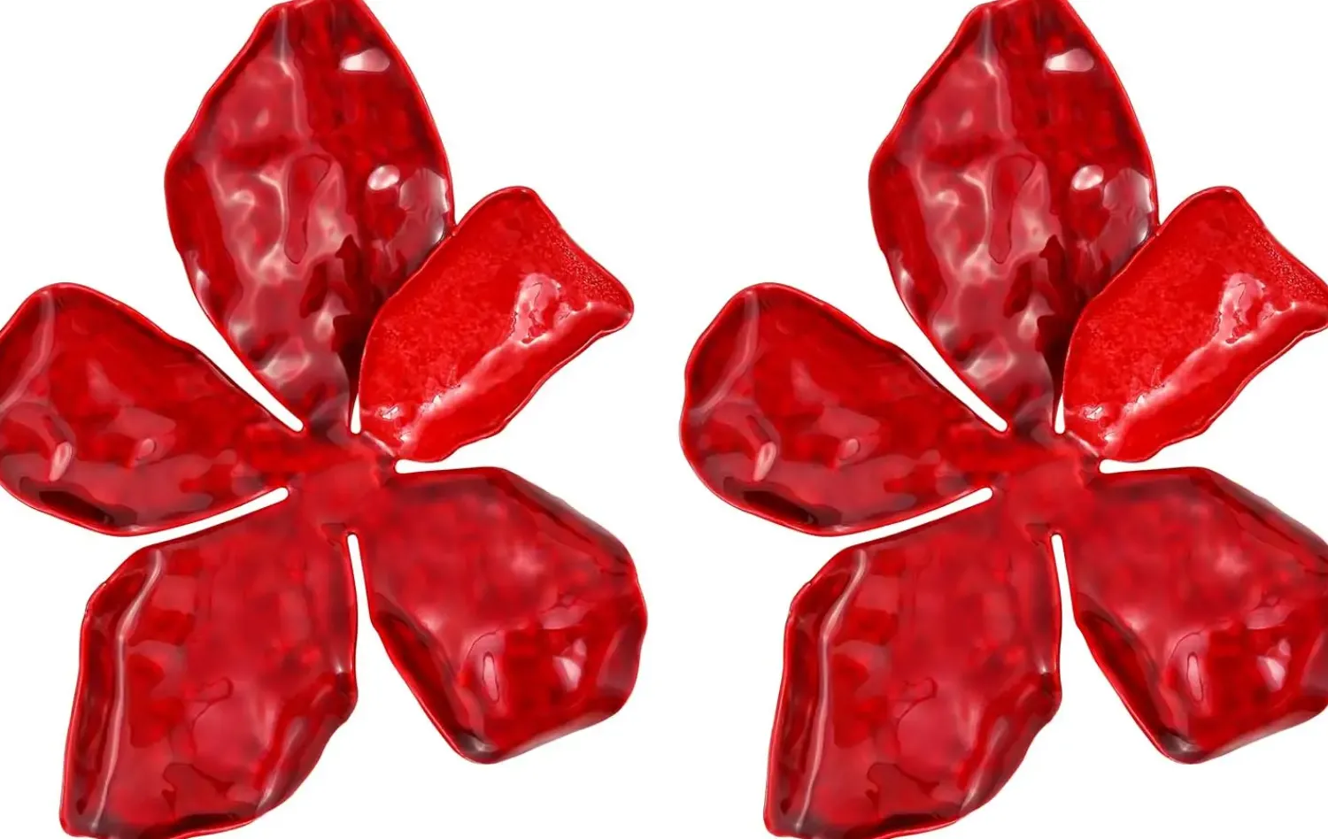 Bijou Brigitte Blumenschmuck|Ohrstecker>Ohrstecker - Red Hawaii rot