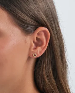 Bijou Brigitte Ohrringe Gold|Ohrstecker>Ohrstecker - Red Zirconia gold, rot