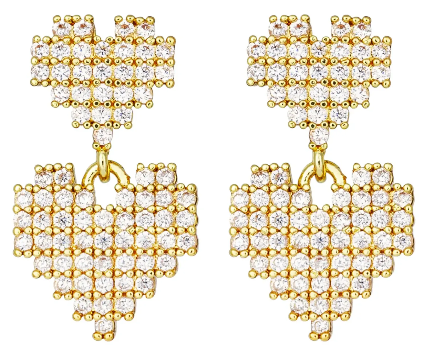 Bijou Brigitte Für Bestimmte Personen|Ohrringe Gold>Ohrstecker - Retro Hearts gold