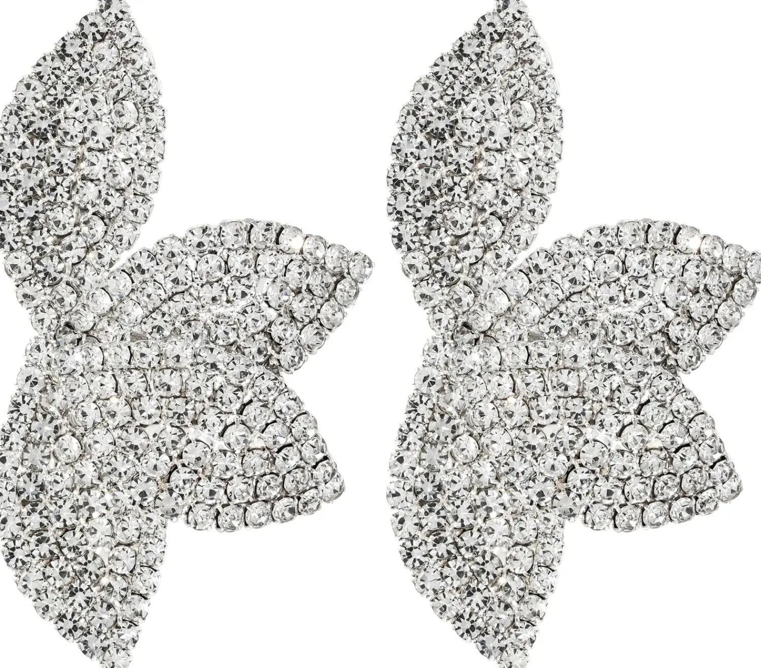 Bijou Brigitte Blumenschmuck|Ohrstecker>Ohrstecker - Rhinestone Flower silber