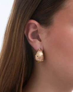 Bijou Brigitte Bunter Schmuck|Ohrringe Gold>Ohrstecker - Rhinestone Glow gold, mehrfarbig
