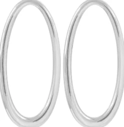 Bijou Brigitte Ohrstecker>Ohrstecker - Rhodium Ovals silber