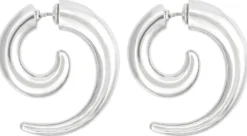 Bijou Brigitte Ohrstecker>Ohrstecker - Rhodium Swirl silber