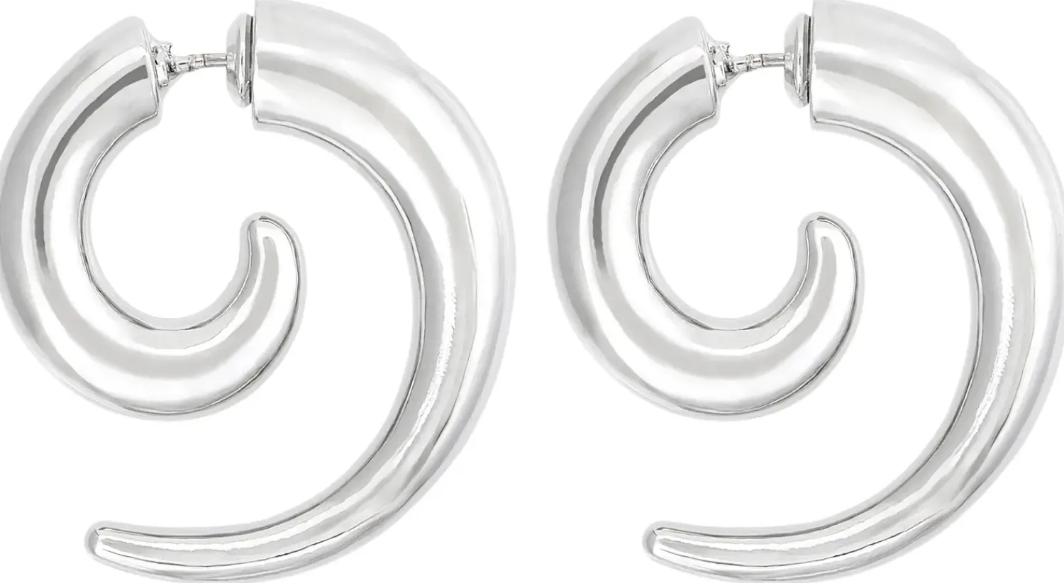 Bijou Brigitte Ohrstecker>Ohrstecker - Rhodium Swirl silber
