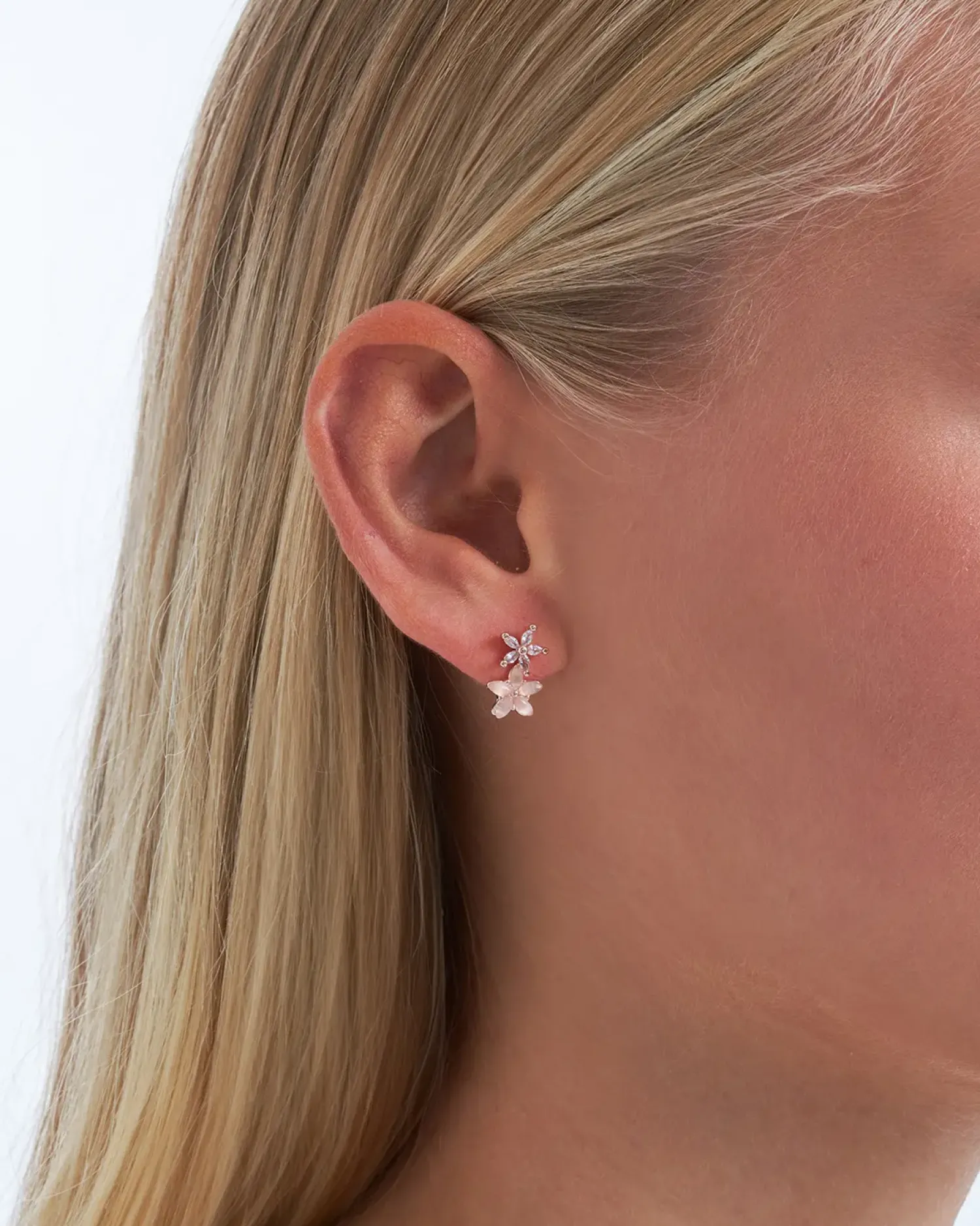 Bijou Brigitte Blumenschmuck|Ohrstecker>Ohrstecker - Rose Blossom roségold