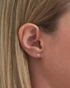 Bijou Brigitte Silver Crystals|Ohrstecker>Ohrstecker - Round Zirconia silber