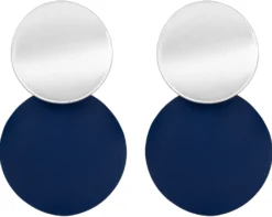 Bijou Brigitte Ohrstecker>Ohrstecker - Royal Circle blau, silber