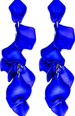 Bijou Brigitte Ohrstecker>Ohrstecker - Royal Leaves blau