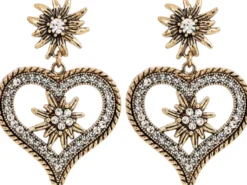 Bijou Brigitte Blumenschmuck|Ohrstecker>Ohrstecker - Rustic Edelweiß gold