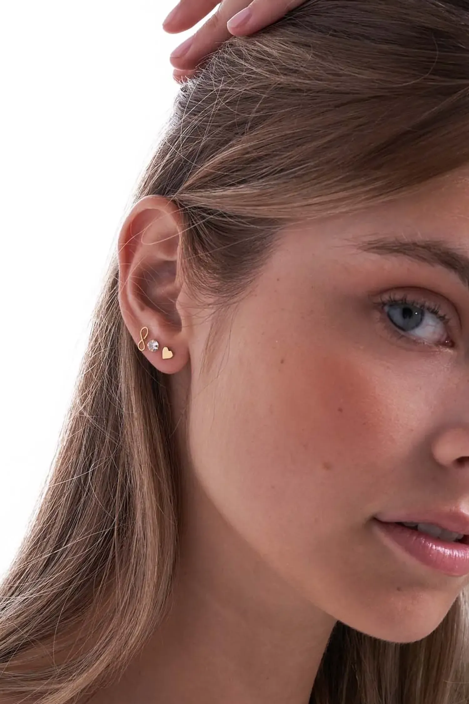 Bijou Brigitte Ohrringe 925Er Silber|Ohrringe Gold>Ohrstecker-Set - Beautiful Trio gold