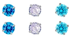 Bijou Brigitte Ohrringe 925Er Silber|Ohrringe 925Er Silber>Ohrstecker-Set - Blue Shine blau