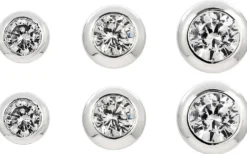 Bijou Brigitte Basics|Ohrstecker>Ohrstecker-Set - Daily Trio silber