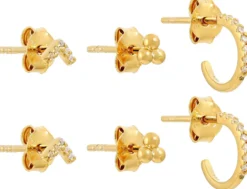 Bijou Brigitte Ohrringe Gold|Silver Crystals><noscript><img width=