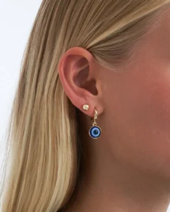 Bijou Brigitte Ohrringe Gold|Ohrstecker>Ohrstecker-Set - Evil Eye gold, blau