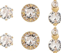 Bijou Brigitte Ohrringe Gold|Ohrstecker>Ohrstecker-Set - Exclusive Vibe gold