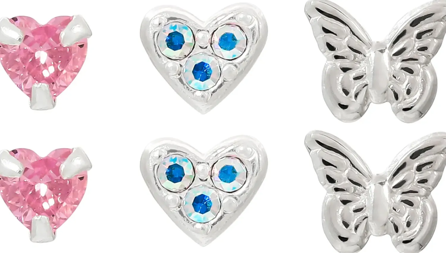 Bijou Brigitte Silver Crystals|Ohrstecker>Ohrstecker-Set - Fairy Vibes silber
