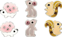 Bijou Brigitte Ohrstecker|Kinderschmuck>Ohrstecker-Set - Forest Animals mehrfarbig