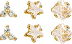 Bijou Brigitte Ohrringe Gold|Ohrstecker>Ohrstecker-Set - Gleaming Trio gold