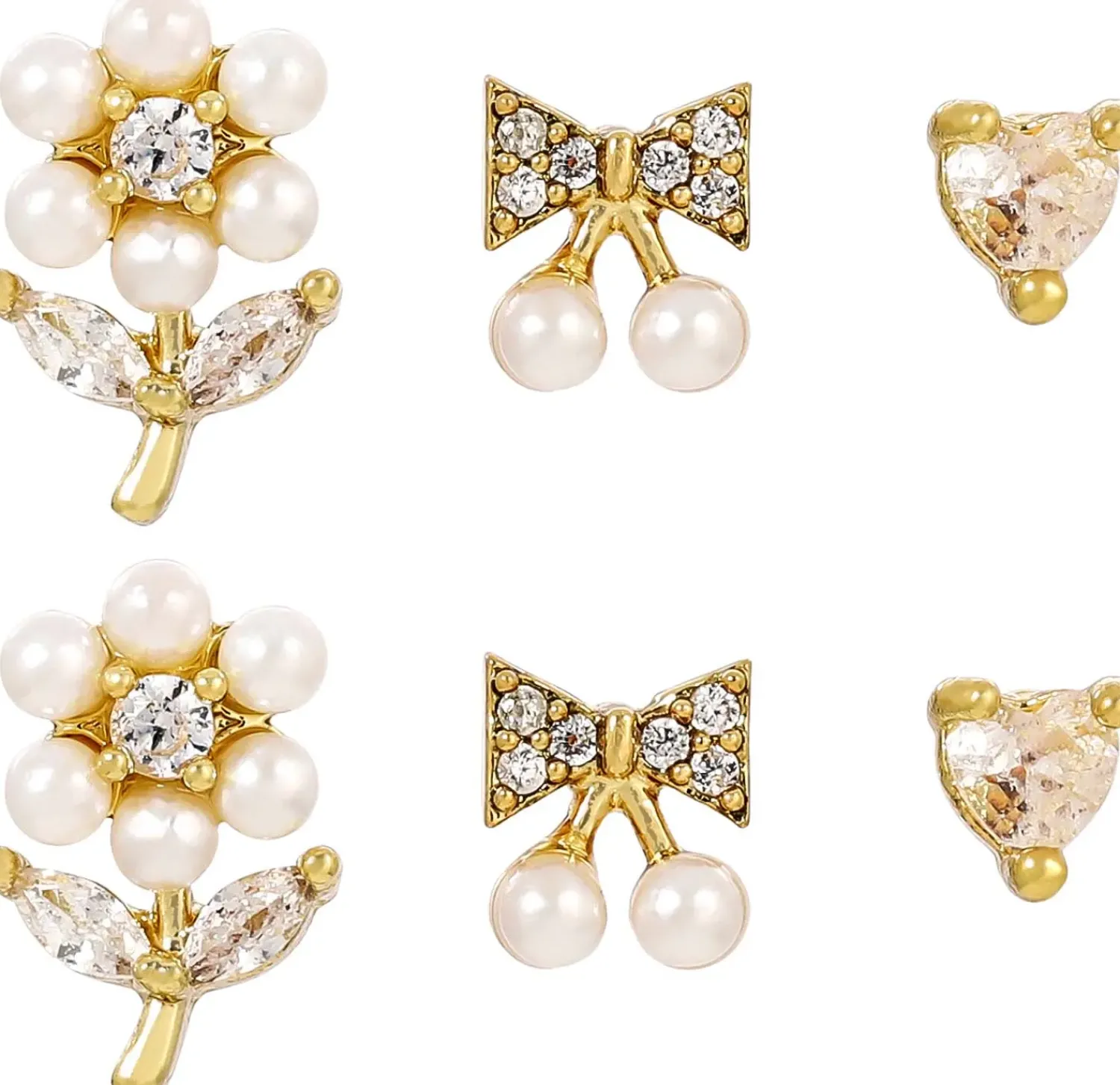 Bijou Brigitte Ohrstecker|Ohrringe Gold>Ohrstecker-Set - en Flower gold