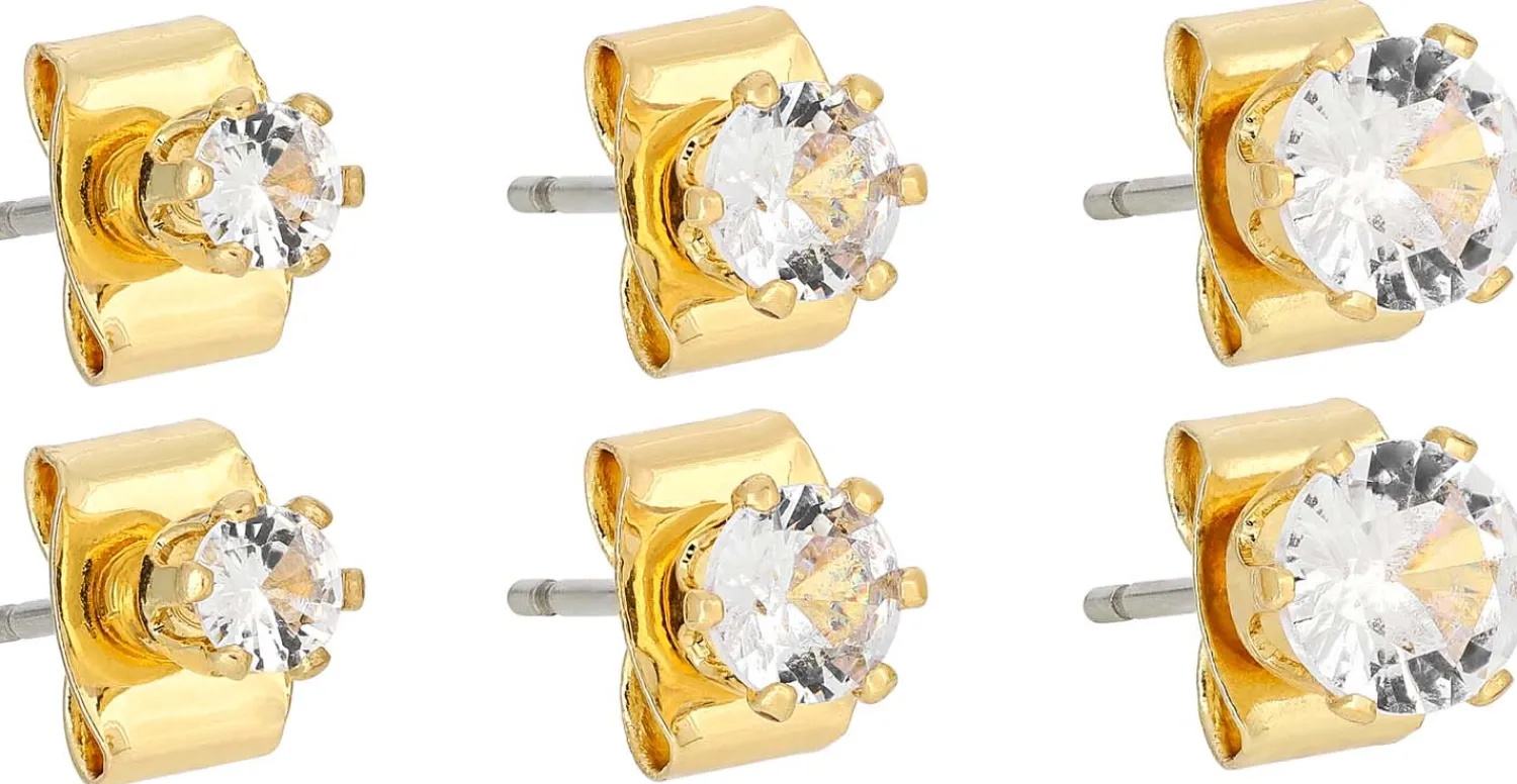 Bijou Brigitte Ohrringe Gold|Ohrstecker>Ohrstecker-Set - en Shine gold