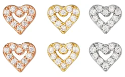 Bijou Brigitte Für Bestimmte Personen|Ohrringe Gold>Ohrstecker-Set - Love Vibe gold, roségold, silber