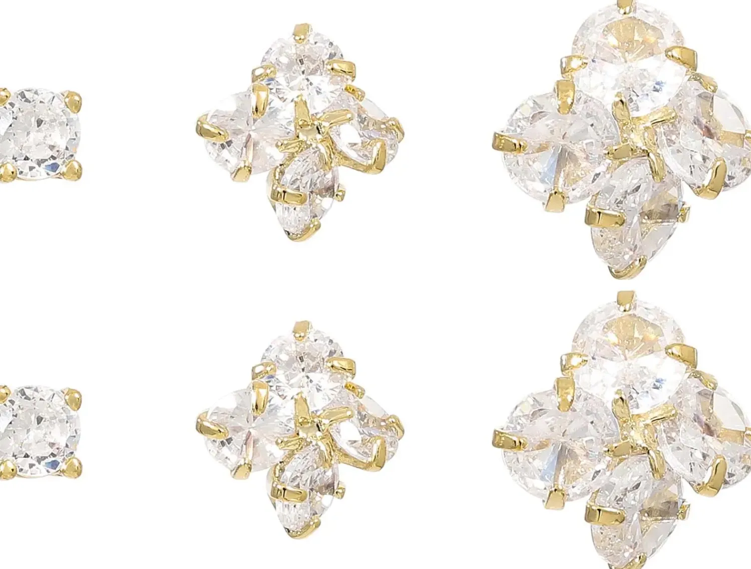 Bijou Brigitte Ohrringe Gold|Ohrstecker>Ohrstecker-Set - Luxe Spark gold