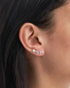 Bijou Brigitte Ohrstecker|Perlenschmuck>Ohrstecker-Set - Mindful Shine weiß, silber