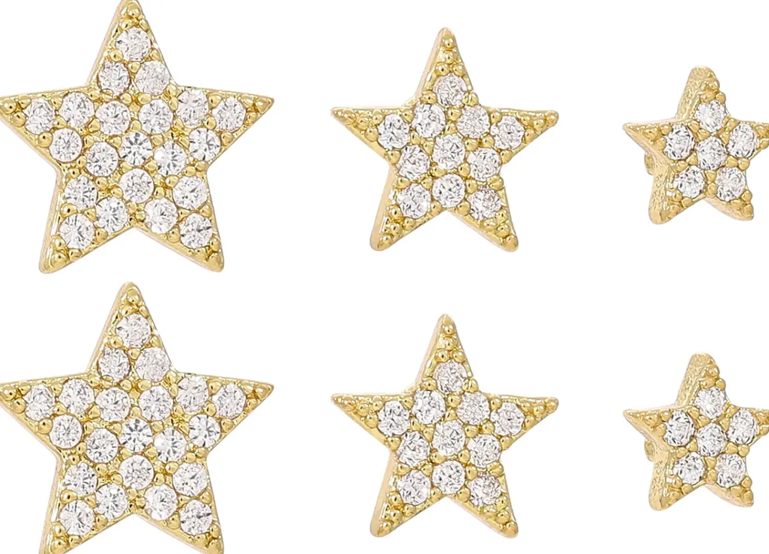 Bijou Brigitte Ohrringe Gold|Ohrstecker>Ohrstecker-Set - Night Stars gold
