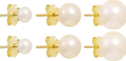 Bijou Brigitte Ohrstecker|Perlenschmuck>Ohrstecker-Set - Pearly Essentials weiß