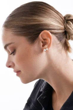 Bijou Brigitte Ohrstecker|Perlenschmuck>Ohrstecker-Set - Pearly Shimmer weiß, silber