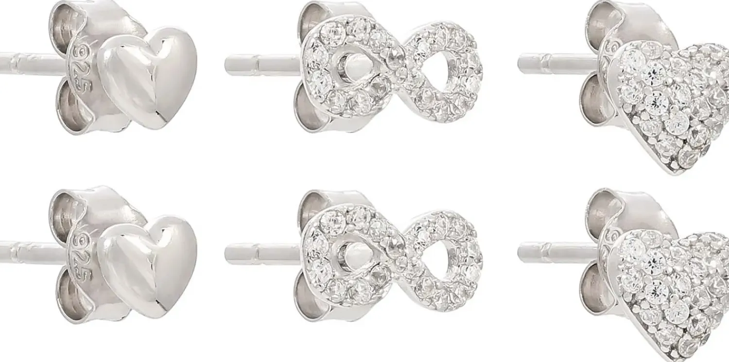 Bijou Brigitte Silver Crystals|Ohrstecker>Ohrstecker-Set - Perfect Dream silber