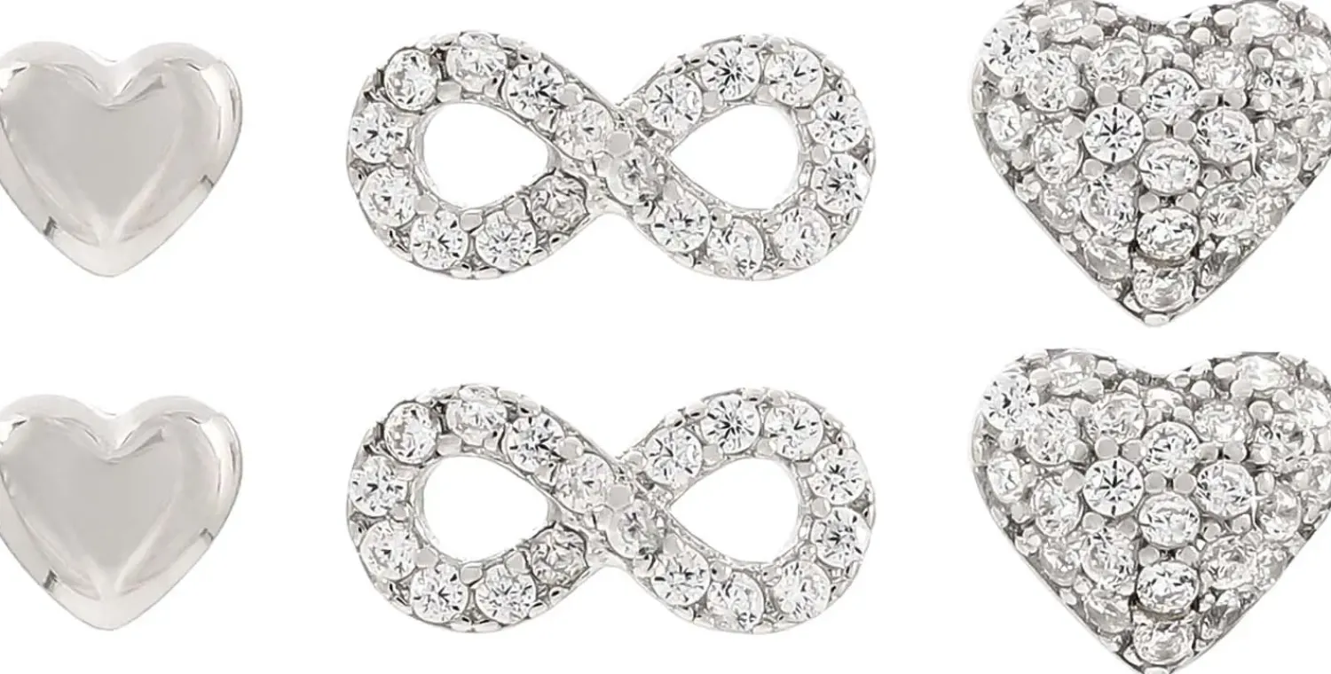 Bijou Brigitte Silver Crystals|Ohrstecker>Ohrstecker-Set - Perfect Dream silber