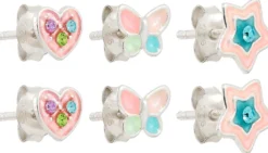 Bijou Brigitte Ohrstecker|Kinderschmuck>Ohrstecker-Set - Precious Pastel blau, rosa