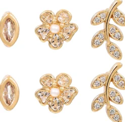 Bijou Brigitte Ohrringe Gold|Blumenschmuck><noscript><img width=