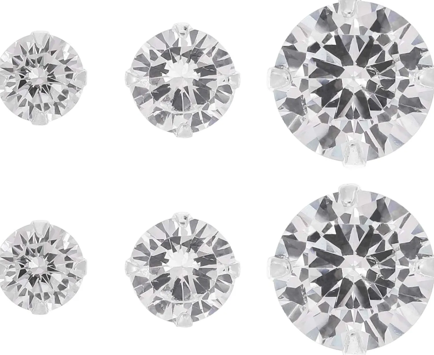 Bijou Brigitte Ohrringe 925Er Silber|Ohrringe 925Er Silber>Ohrstecker-Set - Pretty Sparkle silber