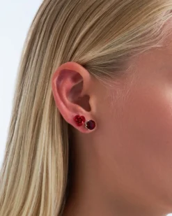 Bijou Brigitte Blumenschmuck|Ohrstecker>Ohrstecker-Set - Red Passion rot