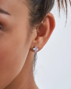 Bijou Brigitte Basics|Ohrstecker>Ohrstecker-Set - Shiny Squares silber