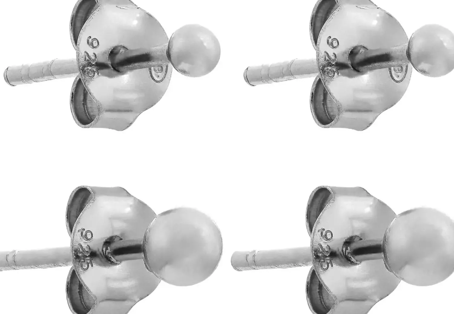 Bijou Brigitte Basics|Ohrringe 925Er Silber>Ohrstecker-Set - Silver Dots silber