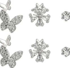 Bijou Brigitte Blumenschmuck|Ohrstecker>Ohrstecker-Set - Silver Garden silber