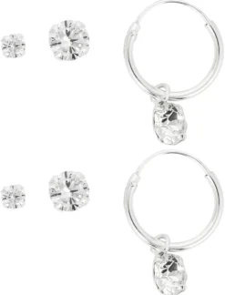 Bijou Brigitte Silver Crystals|Ohrstecker><noscript><img width=