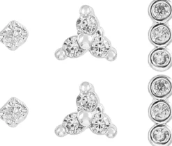 Bijou Brigitte Ohrstecker>Ohrstecker-Set - Silver Pieces silber