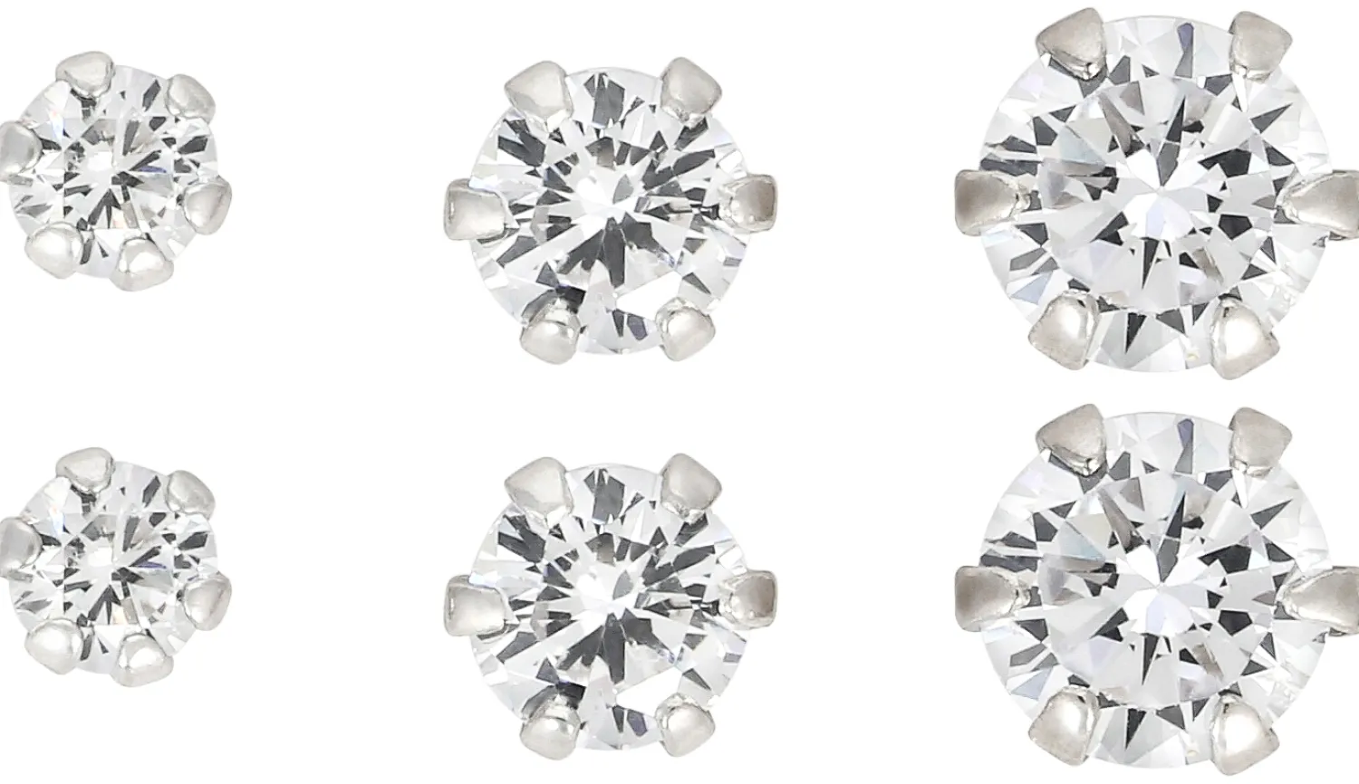 Bijou Brigitte Ohrringe 925Er Silber|Ohrringe 925Er Silber>Ohrstecker-Set - Silver Trio silber