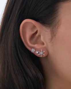 Bijou Brigitte Ohrringe 925Er Silber|Ohrringe 925Er Silber>Ohrstecker-Set - Snowflake Sparkle silber