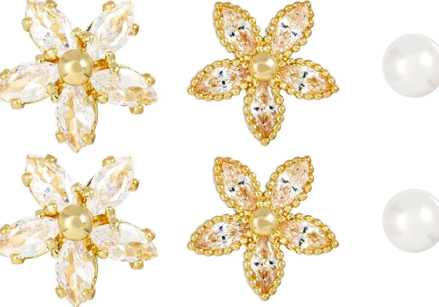 Bijou Brigitte Ohrringe Gold|Blumenschmuck>Ohrstecker-Set - Sweet Sensation gold