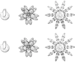 Bijou Brigitte Blumenschmuck|Ohrstecker>Ohrstecker-Set - Wonderful Flowers silber