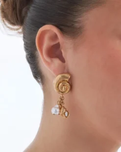 Bijou Brigitte Muschelschmuck|Ohrringe Gold>Ohrstecker - Shell Dream gold