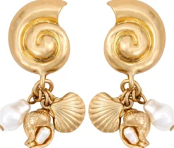 Bijou Brigitte Muschelschmuck|Ohrringe Gold>Ohrstecker - Shell Dream gold