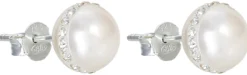 Bijou Brigitte Ohrringe 925Er Silber|Ohrringe 925Er Silber>Ohrstecker - Shimmering Pearl weiß, silber