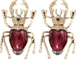 Bijou Brigitte Ohrringe Gold|Ohrstecker>Ohrstecker - Shiny Forest gold, burgundy